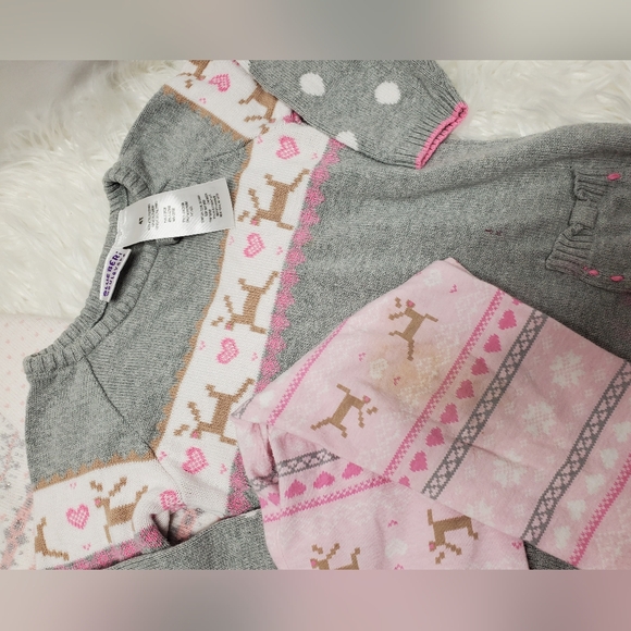 Blueberi Boulevard Pink and Gray Kids Matching Set - Picture 5 of 5